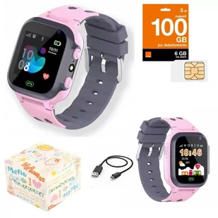 Microwear Q16 Różowy - Smartwatch - miniaturka - grafika 1