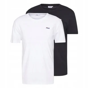 Fila t-shirt Brod Tee 2-Pack biały/czarny FAM0083.83072 XXL czarno-biały - Koszulki męskie - miniaturka - grafika 1