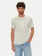 Koszulki męskie - U.S. Polo Assn. T-Shirt MUP4203 Beżowy Regular Fit - miniaturka - grafika 1