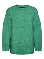 Swetry damskie - Bestseller A/S Damski sweter Pcnancy Ls Loose O-Neck Knit Noos Bc, miętowy, XS - miniaturka - grafika 1