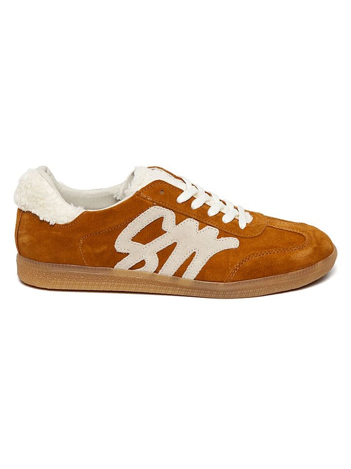 Steve Madden Skórzane sneakersy w kolorze jasnobrązowym