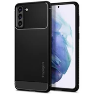 Etui i futerały do telefonów - Spigen Rugged Armor do Samsung Galaxy S21 black - miniaturka - grafika 1