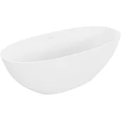 Wanny - Mexen Bari wanna wolnostojąca z konglomeratu 165 x 75 cm, biała mat - miniaturka - grafika 1