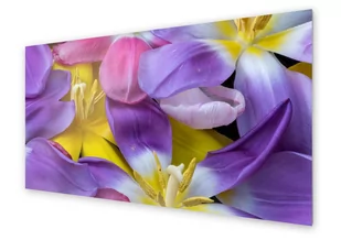 Panel kuchenny HOMEPRINT Kolorowe kwiaty tulipanów 125x50 cm - Dekoracje domu - miniaturka - grafika 1