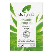 Mydła - Dr.Organic, Rewitalizujące Mydło W Kostce Z Olejem Z Organicznych Konopi, 100g - miniaturka - grafika 1