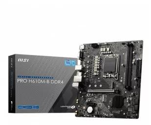 Płyta główna MSI Płyta PRO H610M-B DDR4 /H610/DDR4/SATA3/M.2/USB3.0/BT/PCIe4.0/s.1700/mATX PRO H610M-B DDR4 - Płyty główne - miniaturka - grafika 1