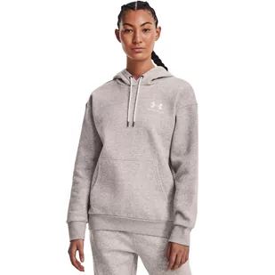 Damska bluza dresowa nierozpinana z kapturem Under Armour Essential Fleece Hoodie - UNDER ARMOUR - Kurtki i kamizelki sportowe damskie - miniaturka - grafika 1