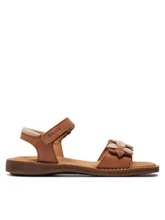 Froddo Sandały Lore Flowers G3150251-19 S Brązowy - Buty dla dziewczynek - miniaturka - grafika 1