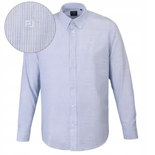 KOSZULA Męska w PASKI z Długim Rękawem LNIANA Regular Fit Pako Jeans - Koszule męskie - miniaturka - grafika 1