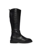 Kozaki damskie - Calvin Klein Kozaki Knee Boot W/ Metal Logo HW0HW02665 Czarny - miniaturka - grafika 1
