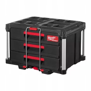 Milwaukeee PACKOUT walizka z 3 szufladami 4932472130, wielokolorowa - Walizki - miniaturka - grafika 1