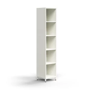 Regał QBUS, 4 półki, nóżki, 2020x400x400 mm, biały - Regały biurowe - miniaturka - grafika 1