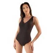 Stroje kąpielowe - Strój damski modelujący brąz M - miniaturka - grafika 1