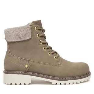 Trapery Wrangler Fur Women High 20243069 Brązowy - Botki damskie - miniaturka - grafika 1