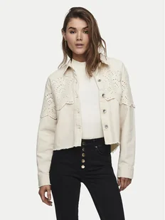 ONLY Kurtka jeansowa Elena 15232378 Beżowy Regular Fit - Kurtki damskie - miniaturka - grafika 1