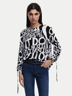 Desigual Bluzka 25SWBW04 Czarny Regular Fit - Bluzki damskie - miniaturka - grafika 1