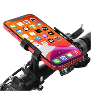 Uchwyt rowerowy Alogy Metal Bike Holder do telefonu na kierownicę na rower motor hulajnoga Czarny + Pasek bezpieczeństwa - Akcesoria rowerowe - miniaturka - grafika 7