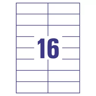 Dalpo Etykieta samoprzylepna 105x37 100) - Szkolne artykuły papiernicze - miniaturka - grafika 1