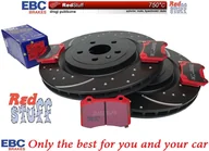 Tarcze hamulcowe - Tylne CERAMICZNE klocki RedStuff + NAWIERCANE NACINANE tarcze hamulcowe 365mm EBC seria GD Chevrolet Camaro 6,2 V8 - miniaturka - grafika 1