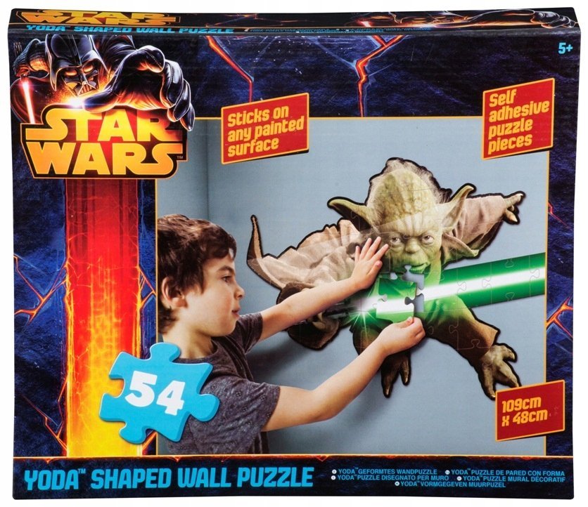 Star Wars YODA ŚWIECĄCE PUZZLE Ścianę Ścienne XL