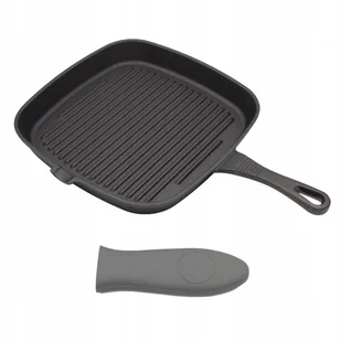 Patelnia grillowa żeliwna 24x24cm BRUNBESTE BB-2668 - Patelnie - miniaturka - grafika 1
