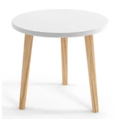Ławy i stoliki kawowe - Skandynawski Stolik Biały Kawowy D8-R20 - miniaturka - grafika 1