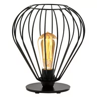 Lampy stojące - Czarna lampka stołowa loftowa ZAKYNTHOS LOFT - miniaturka - grafika 1