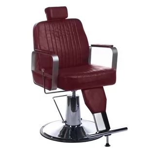 Fotel barberski HOMER BH-31237 Wiśniowy - Fotele fryzjerskie - miniaturka - grafika 1