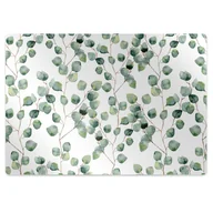 Podnóżki, podpórki, podkładki - Mata pod fotel ochrona paneli Gałązki z liśćmi 120x90 cm - miniaturka - grafika 1