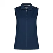 Koszulki i topy damskie - CMP Damska koszulka polo Senza Maniche In Tinta Unita - miniaturka - grafika 1