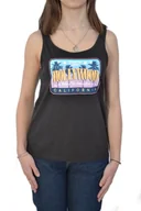 Koszulki i topy damskie - KOSZULKA NA RAMIĄCZKACH CZARNA DAMSKA WRANGLER - miniaturka - grafika 1