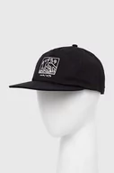 Czapki męskie - Billabong czapka z daszkiem bawełniana kolor czarny z nadrukiem - miniaturka - grafika 1