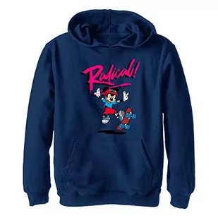 Disney Chłopięca bluza z kapturem Rad Mickey, Navy Heather, L - Bluzy dla chłopców - miniaturka - grafika 1