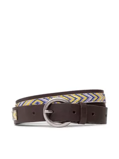 Paski - Wrangler Pasek Damski Etnic Belt W0H8U8X8500 Brązowy - grafika 1