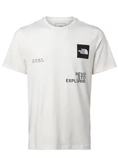 Koszulki sportowe męskie - THE NORTH FACE Foundation Coordinates Koszulka Gardenia White-Gardenia White-TNF Black XL - grafika 1