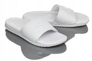 Klapki Damskie Nike Benassi Jdi Całe Białe R-38 - Klapki i japonki damskie - miniaturka - grafika 1