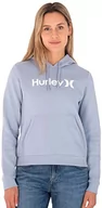Bluzy damskie - Hurley Damska bluza z kapturem OAO Seasonal, Gladiator szary, S - miniaturka - grafika 1