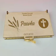 Gadżety dla niej i dla niego - Pudełko Koperta na Pierwszą Komunię Świętą prezent na pieniądze - miniaturka - grafika 1