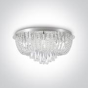 Lampy sufitowe - Wan 10 lampa sufitowa z kryształkami 62162B OneLight - miniaturka - grafika 1