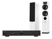 Zestawy stereo - Rotel A11 MkII (czarny) + Tesi 5 (biały) - miniaturka - grafika 1