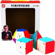 Łamigłówki - Zestaw Kostka Rubika Qiyi Megaminx + Pyraminx + Skewb + Ivy Cube - miniaturka - grafika 1