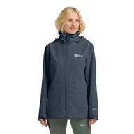 Kurtki damskie - Damska kurtka przeciwdeszczowa Jack Wolfskin TRAILTIME 2L JKT W midnight sky - XL - miniaturka - grafika 1