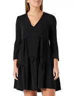 Sukienki - Sisley Damska sukienka 46CVLV02D, czarna 100, 38 (DE) - miniaturka - grafika 1