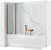 Parawany nawannowe - Rea Parawan Agat-2 80 Nawannowy Składany Miedź Szczotkowana - miniaturka - grafika 1