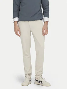 Only & Sons Chinosy Mark 22010209 Écru Slim Fit - Spodnie męskie - miniaturka - grafika 1