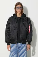Kurtki męskie - Alpha Industries kurtka MA-1 D-Tec męska kolor czarny przejściowa 183110.515 - miniaturka - grafika 1