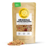 Płatki śniadaniowe i musli - Granola Truskawkowa z Wiśnią i Chia 500 g - miniaturka - grafika 1