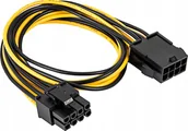 Adaptery i przejściówki - Adapter USB Akyga AKYGA Adapter z kablem AK-CA-82 PCI-E 6+2 pin m / PCI-E 8 pin m 40cm - miniaturka - grafika 1