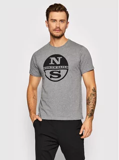Koszulki i topy damskie - North Sails T-Shirt 692752 Szary Regular Fit - grafika 1