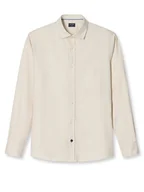 Koszule męskie - OLYMP Koszula "Casual" - Regular fit - w kolorze kremowym - miniaturka - grafika 1